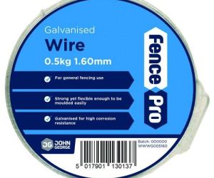 1.6mm x 0.5kg galv tying wire approx 30m