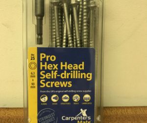 90mm Hex Head Screws (25 per box)