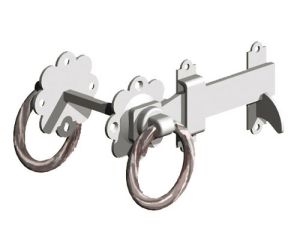 6" Twisted Ring Latch Galv Gate Mate