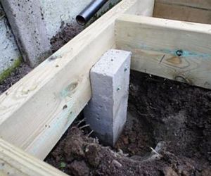 450mm x 100mm x 100mm dekpost