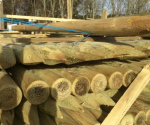 1.8m x 60mm machined post treated