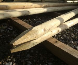 2.4m x 60mm machined post treated