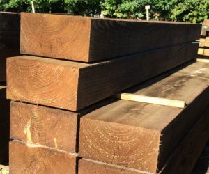2.4m 125mm x 250mm Larch Sleeper