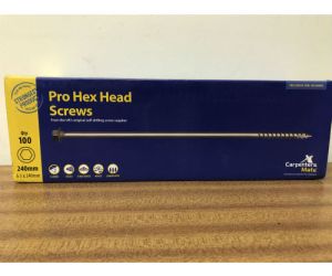 240mm Hex Head Screws (100 per box)